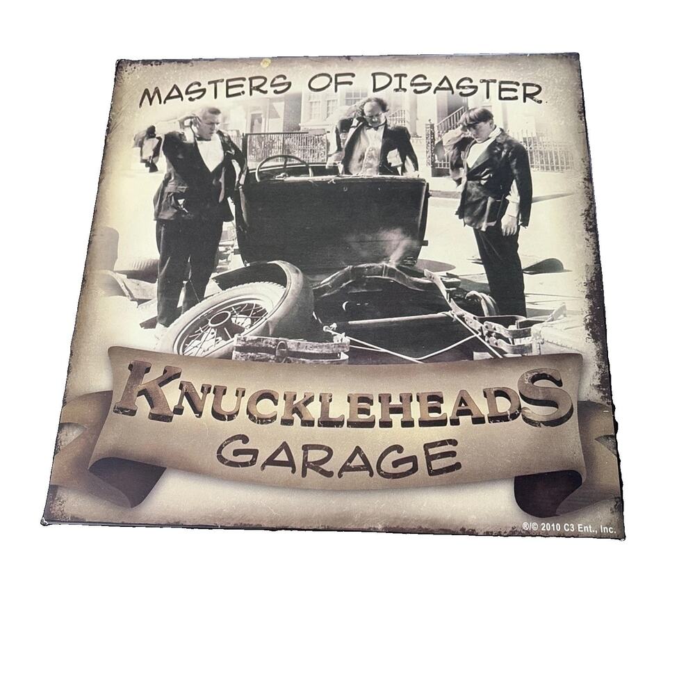 Three Stooges Master Of Disaster Metal Wall Hanging 12x12